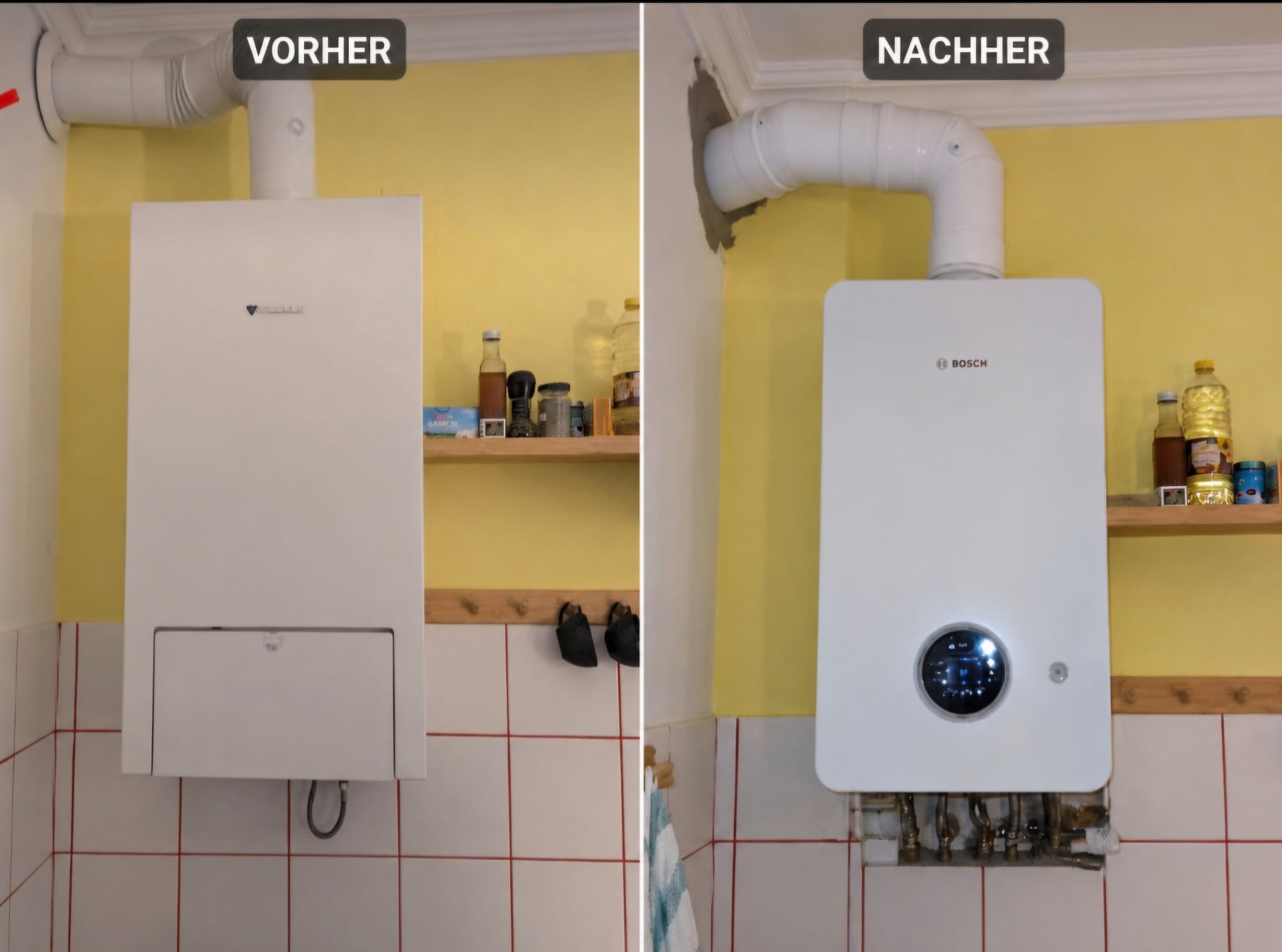 Originales JAN Haustechnik Referenzprojekt: Thermentausch von Junkers auf Bosch