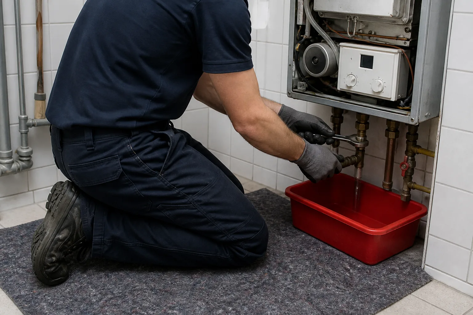 Fachgerechte Thermenmontage durch JAN Haustechnik Techniker